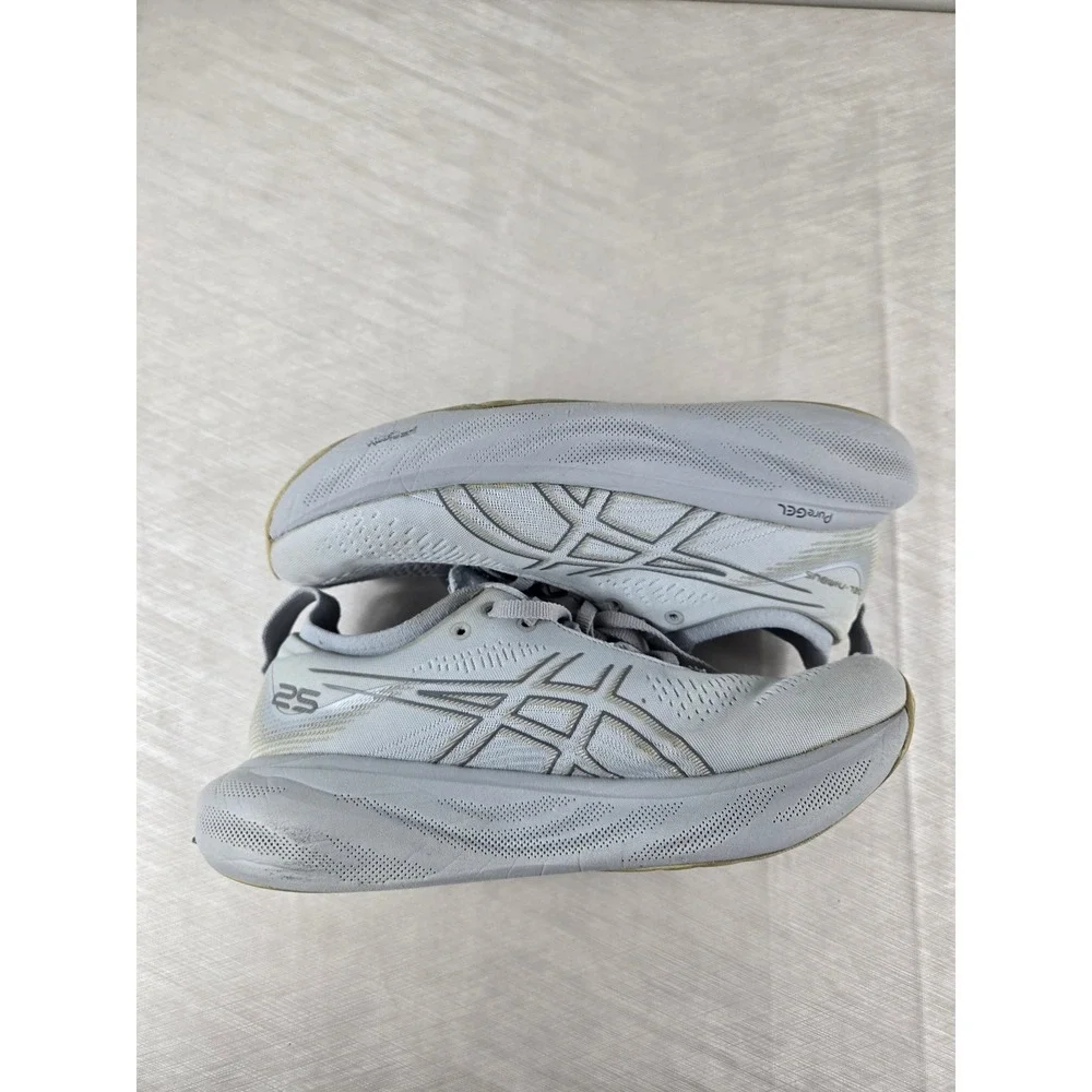 Asics Gel-Nimbus 25 Grey Running Shoes 1012B356 Womens Size 9